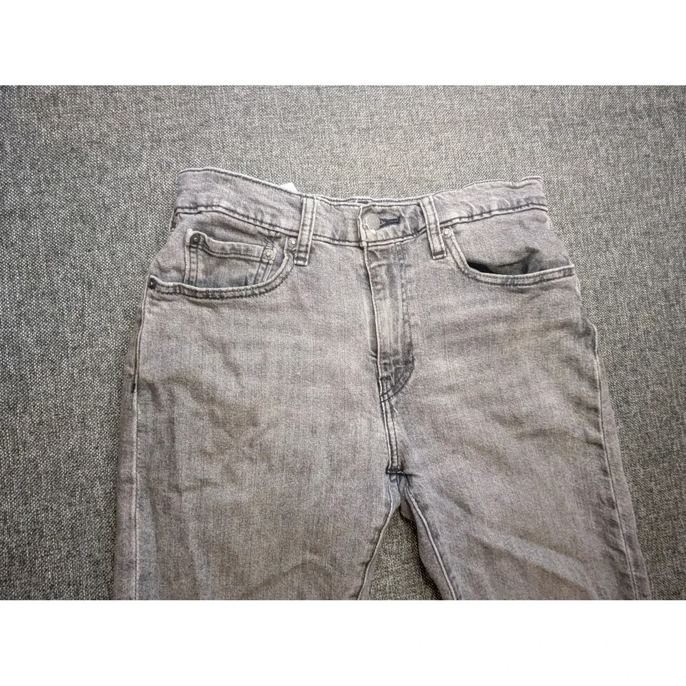 Levi's 512 Premium Big E Jeans Gray Wash‎ Slim Straight Men's 30x30 Pants